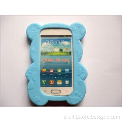 Cute 3D Bear Silicone Case For Samsung i8190